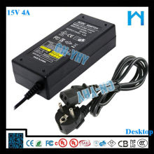 Best quality for 3d printer 15v 4a desktop type power adaptor 60w